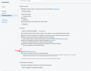 Activer le VPN