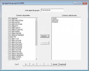 Appel de Groupe RX 