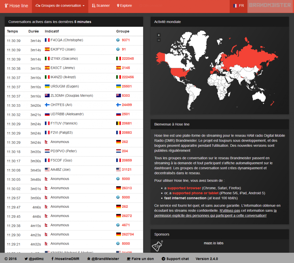 le site de Brandmeister le site de Brandmeister