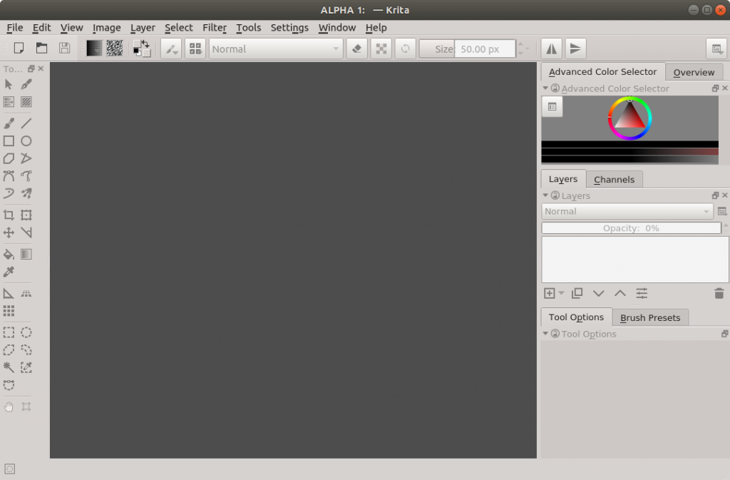 Krita au format AppImage Krita au format AppImage