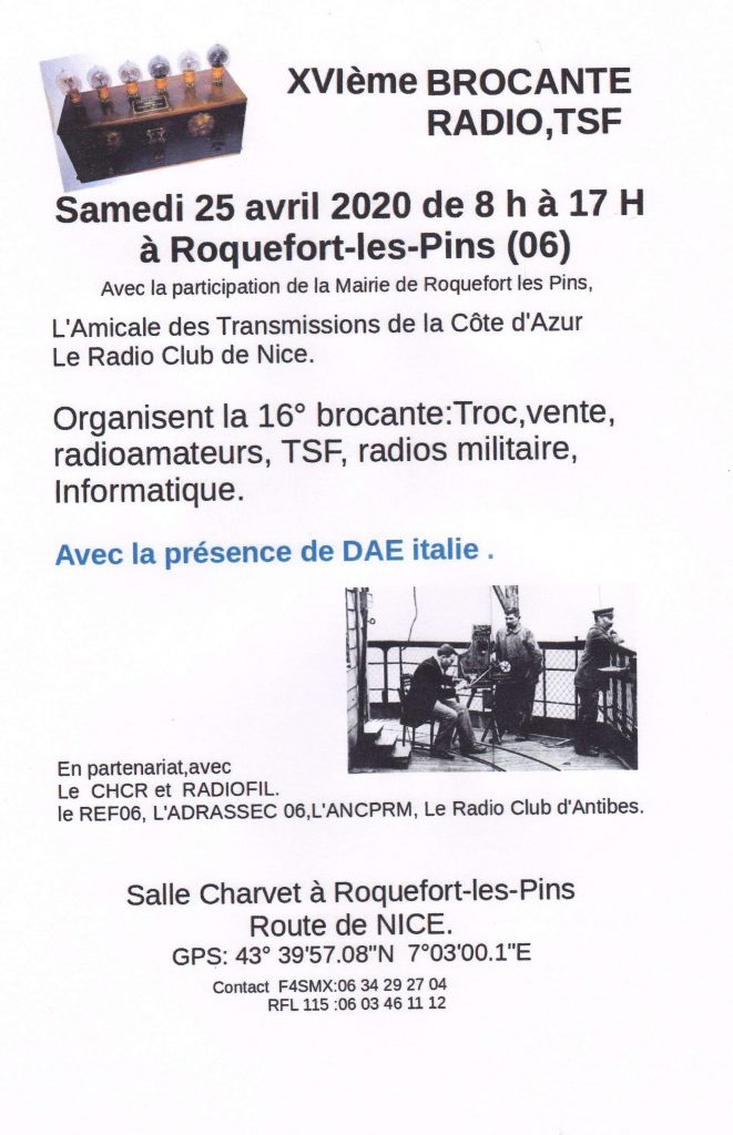 16 ème brocante Radio à Roquefort les Pins 16 ème brocante Radio à Roquefort les Pins