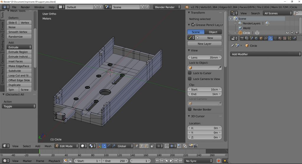 Capture écran Blender Capture écran Blender