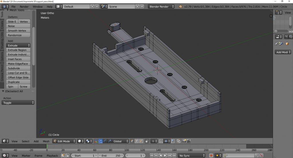 Modélisation avec le logiciel Blender Modélisation avec le logiciel Blender