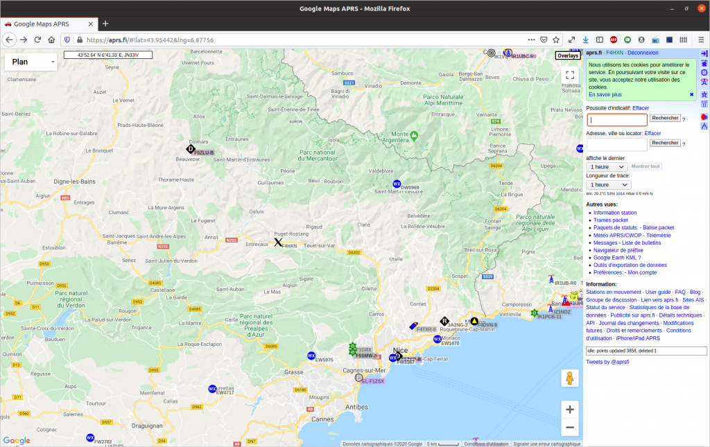 Carte aprs.fi Carte aprs.fi