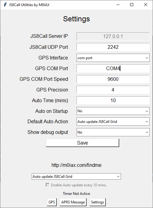 Renseigner le port ou se trouve le GNSS ou utilisez GPSD Renseigner le port ou se trouve le GNSS ou utilisez GPSD