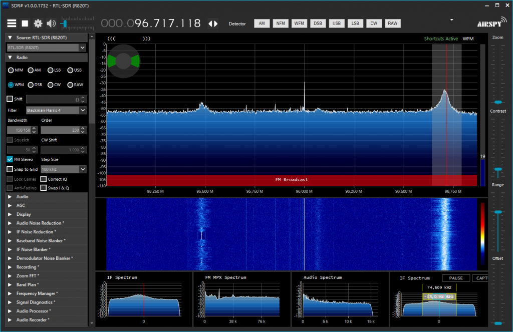 Réception FM Broadcast VHF Réception FM Broadcast VHF