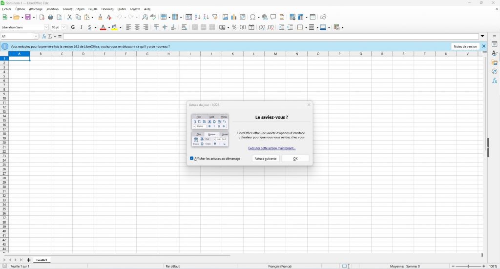 Tableur de LibreOffice