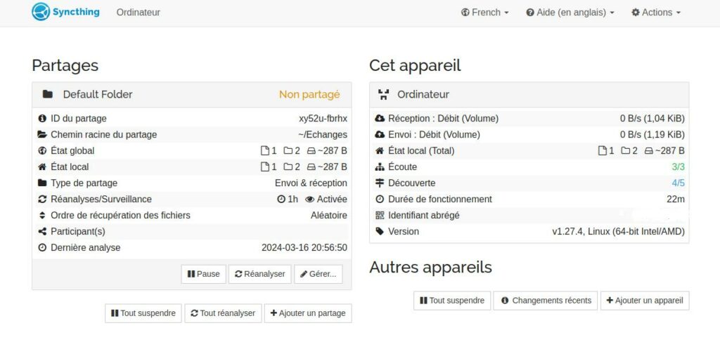 L'interface WEB