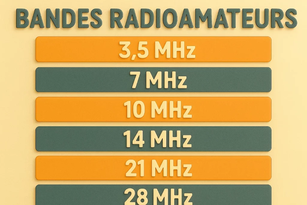 Bandes attribuées au service amateur