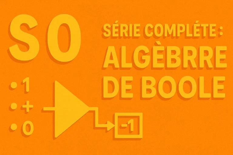 PLAN DE LA SÉRIE : ALGÈBRE DE BOOLE ET ÉLECTRONIQUE NUMÉRIQUE