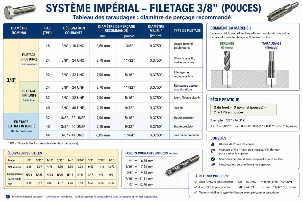 Perçage et taraudage