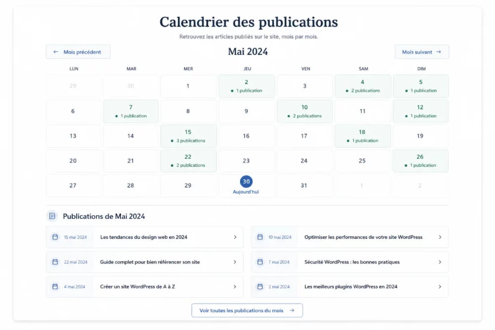calendrier