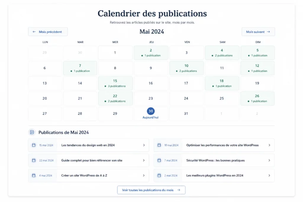 calendrier