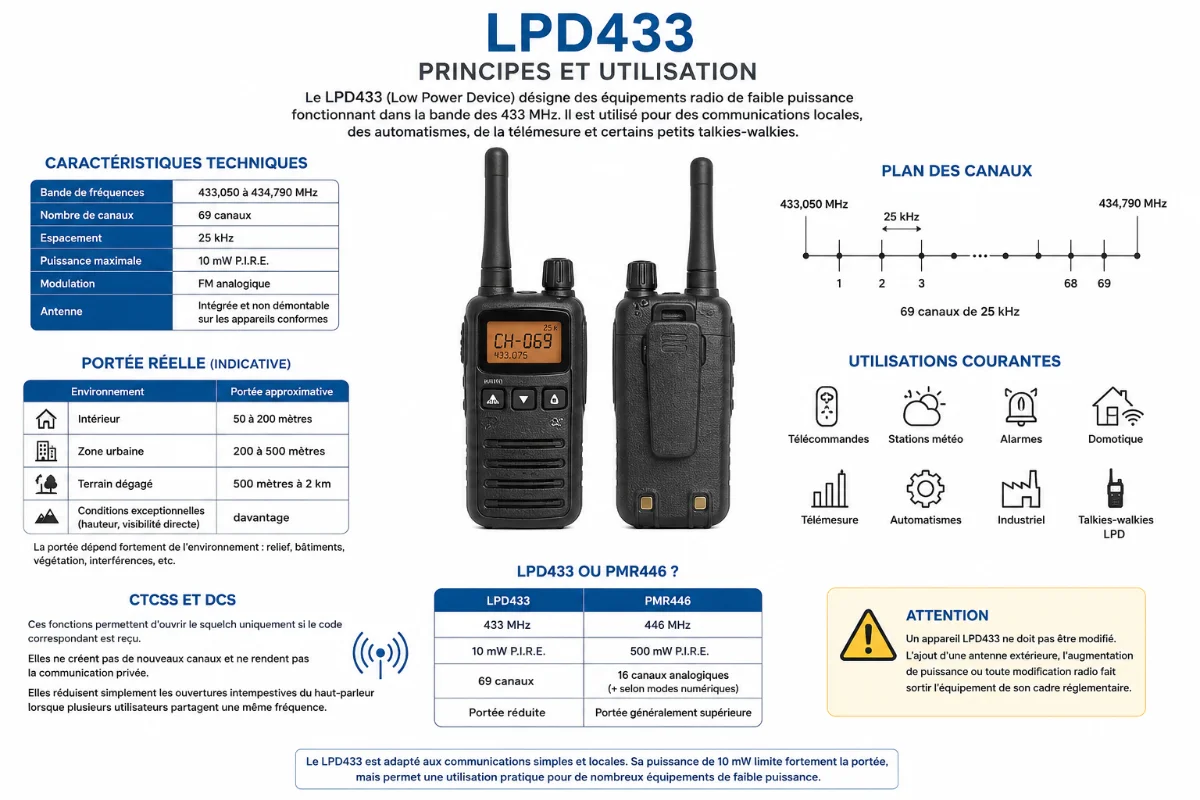 Le LPD433 : communications radio de faible puissance